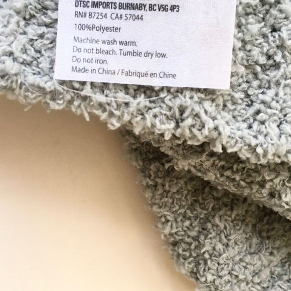 Chenille Ribbed Stretch Poly Soft Cozy Gray Beanie Winter Hat - Picture 5 of 6